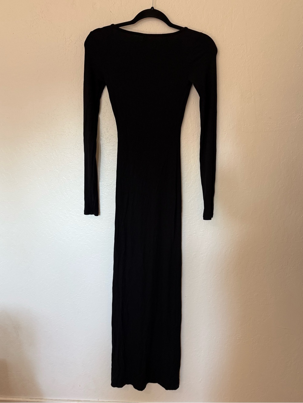 SKIMS Soft Lounge Long Sleeve Maxi Dress in Onyx size XS - Picture 7 of 8